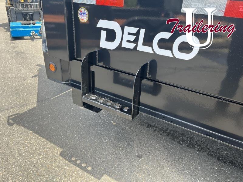 2025 Delco 7'x14' Bumper Pull 14k 8 LUG 7 GA Floor and walls.