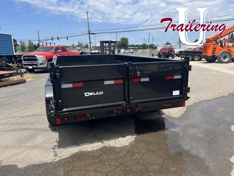 2025 Delco 7'x14' Bumper Pull 14k 8 LUG 7 GA Floor and walls.