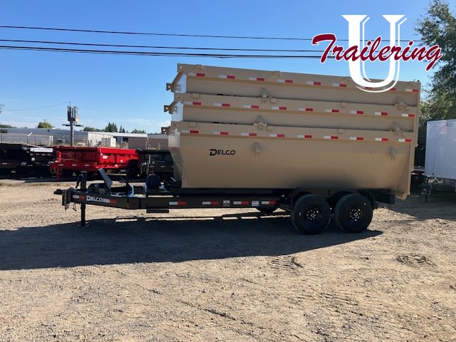 7.5x16 Delco Tan Roll Off Dump(3 Bins)