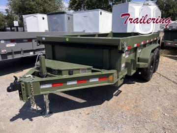 2025 Delco 6'x12' Bumper Pull 9990k, green