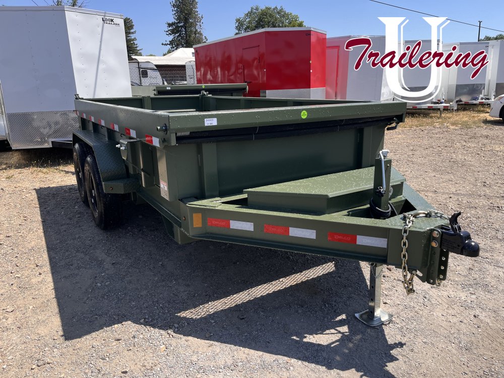 2025 Delco 6'x12' Bumper Pull 9990k, green
