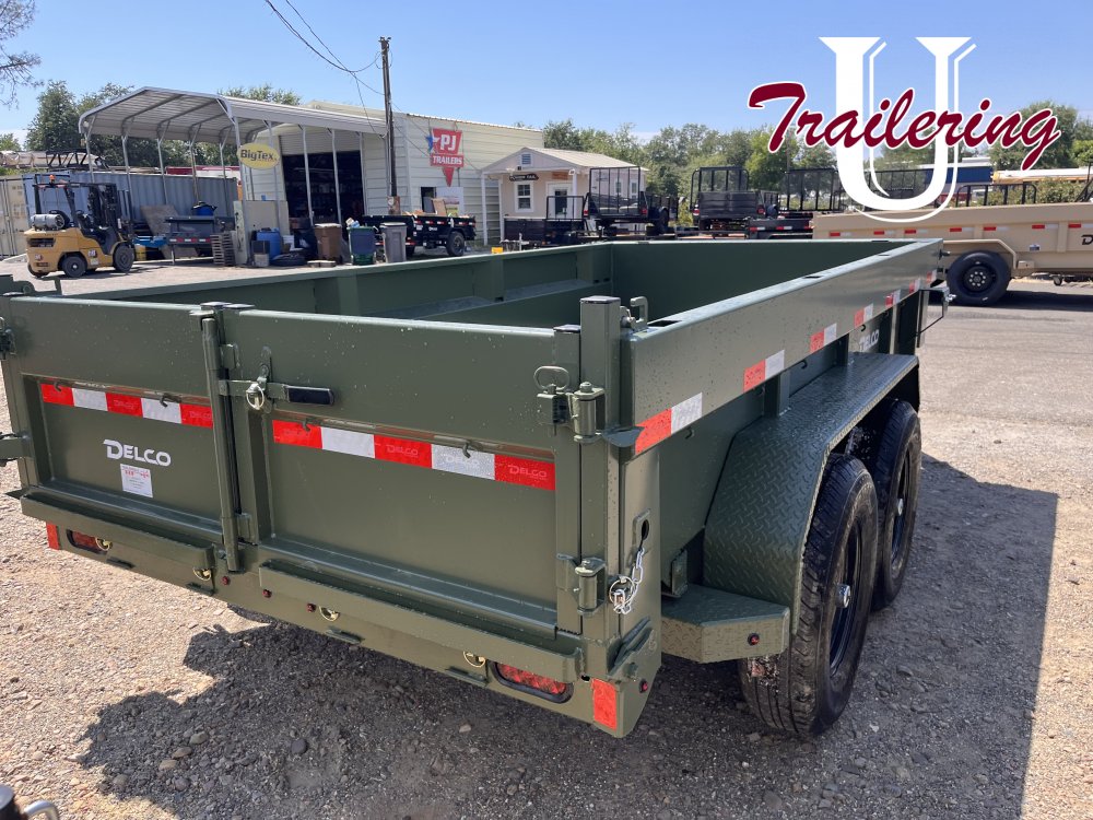 2025 Delco 6'x12' Bumper Pull 9990k, green