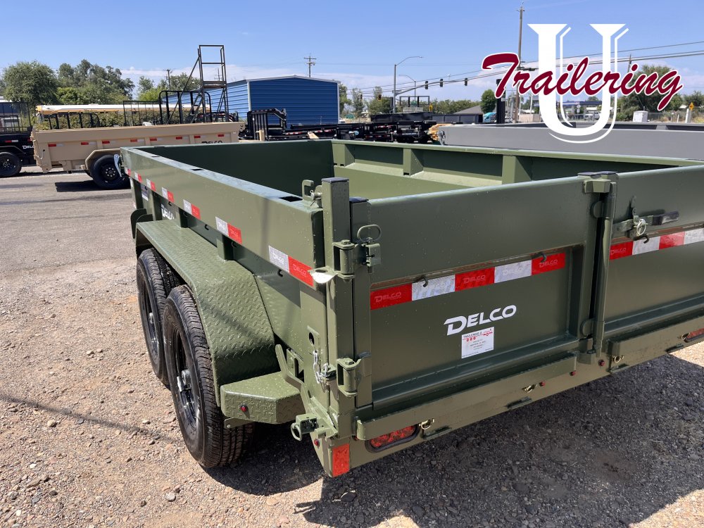 2025 Delco 6'x12' Bumper Pull 9990k, green