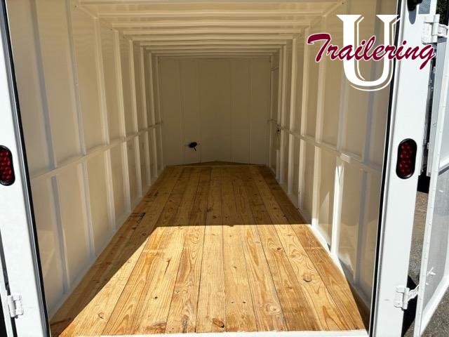 2027 7x14 14k gvwr Delco Trailers Bumper Pull V nose Enclosed Cargo Cargo / Enclosed Trailer with a rear ramp
