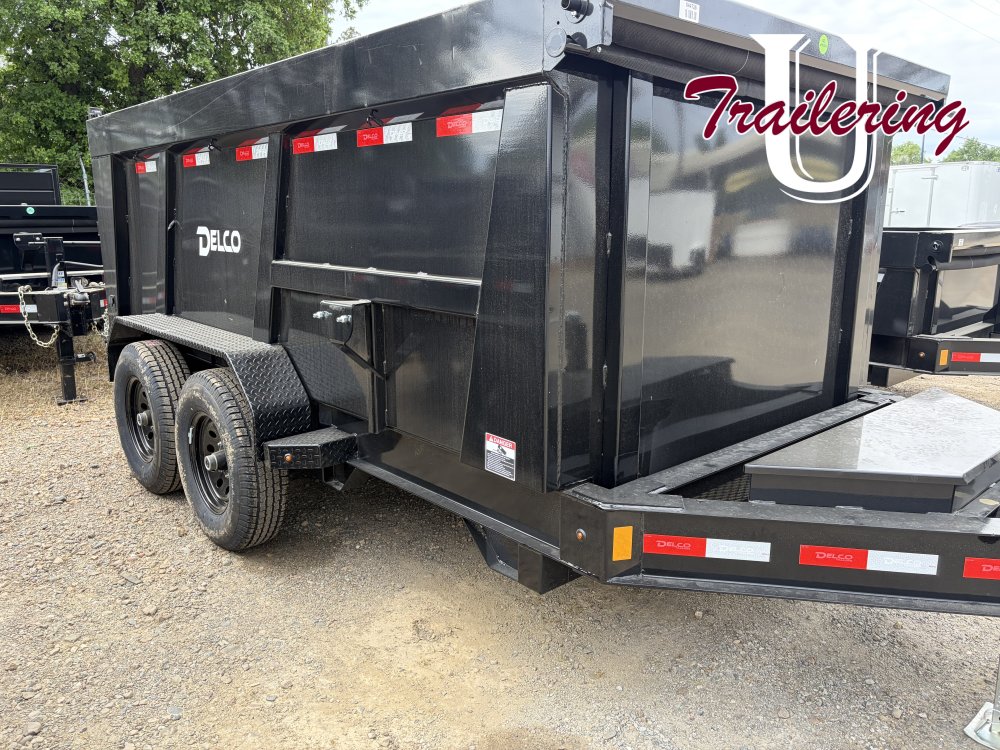 2026 Delco 6'x12' Bumper Pull 9990k 4' wall