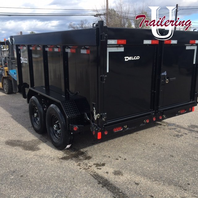 2026 Delco 7'x14' Bumper Pull 8 LUG 4' WALLS