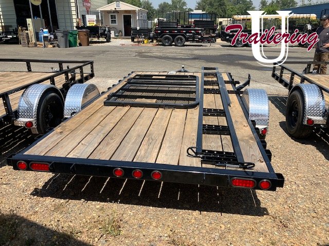 2025 PJ Trailers U8 Trailer 7x14 low rail IKEA version with some assembly required