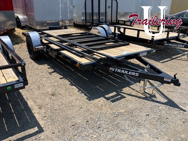 2025 PJ Trailers U8 Trailer 7x14 low rail IKEA version with some assembly required