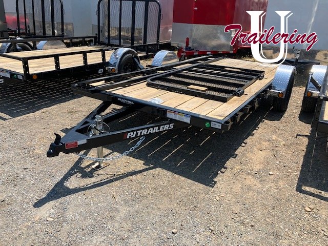 2025 PJ Trailers U8 Trailer 7x14 low rail IKEA version with some assembly required