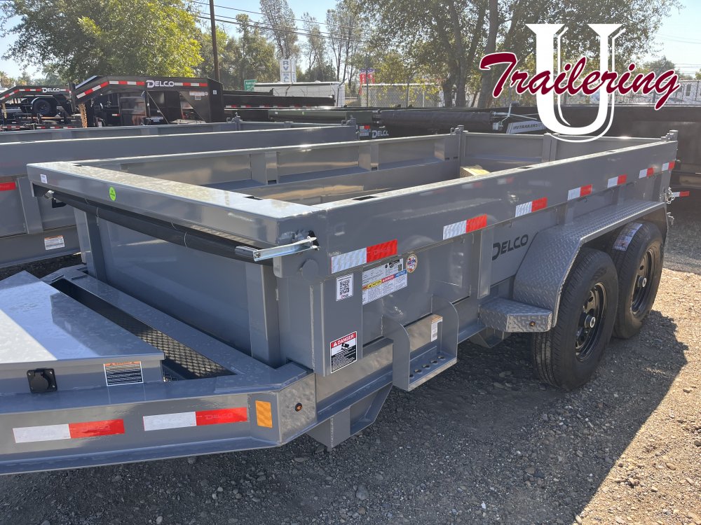 2025 Delco Gray 6'x12' Bumper Pull 9990k