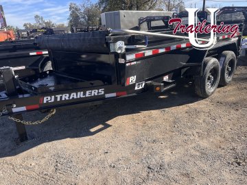 2026 PJ 7'x14' Low-Pro DV 14k Hydraulic Jack/ Auto Tarp