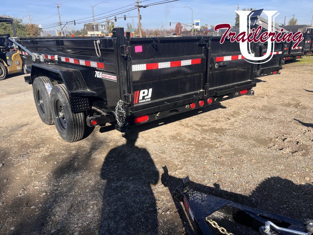 2026 PJ 7'x14' Low-Pro DV 14k Hydraulic Jack/ Auto Tarp