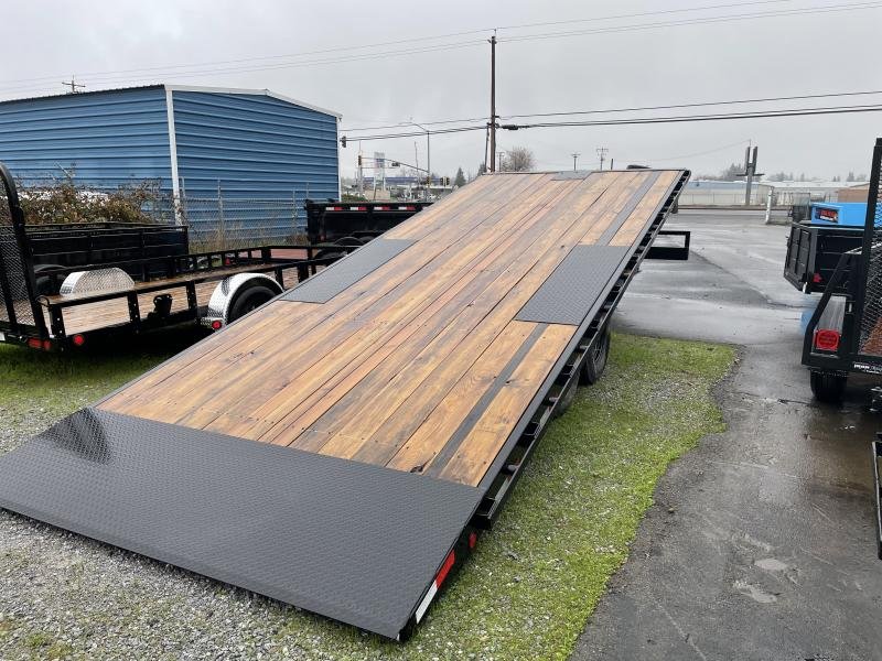 2025 PJ 8.5x22 Deckover Tilt16k gvwr (T8) 8k axles power tilt Equipment Trailer