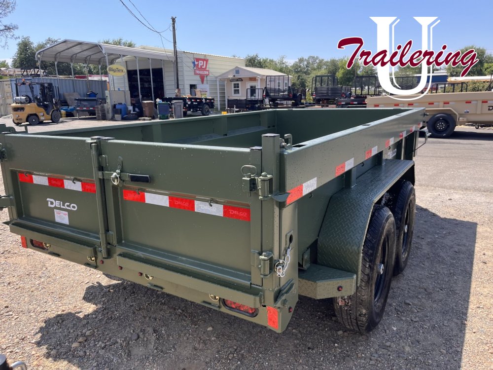 2026 Delco 6'x12' Bumper Pull 9990k, green
