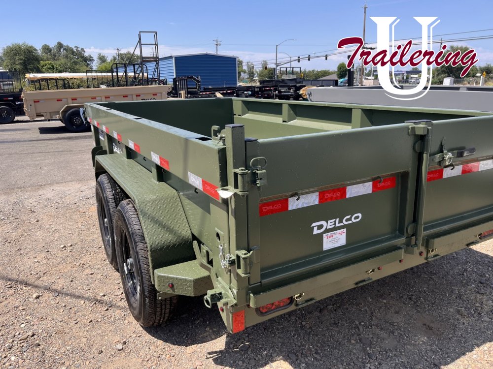 2026 Delco 6'x12' Bumper Pull 9990k, green