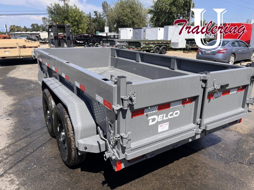 2025 Delco 6'x12' Bumper Pull, gray