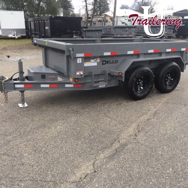 2026 Delco 5'x10' Bumper Pull 7k GRAY