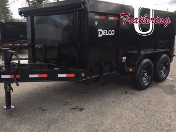 2026 Delco 7'x16' Bumper Pull with 4' Walls 14k 8 lug