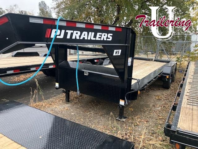 2026 PJ Trailers H5 7'x20' 22k gooseneck monster ramps Equipment Trailer
