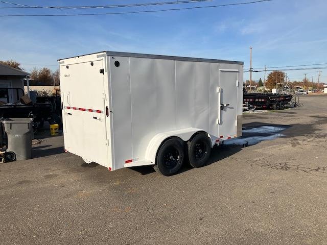 2025 Delco Trailers Bumper Pull Enclosed Cargo 7x12 9990 gvwr Cargo / Enclosed Trailer with a rear ramp