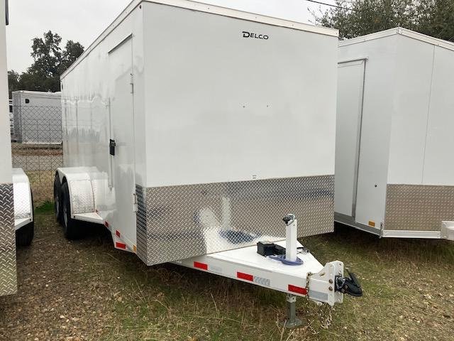 2025 Delco Trailers Bumper Pull Enclosed Cargo 7x12 9990 gvwr Cargo / Enclosed Trailer with a rear ramp