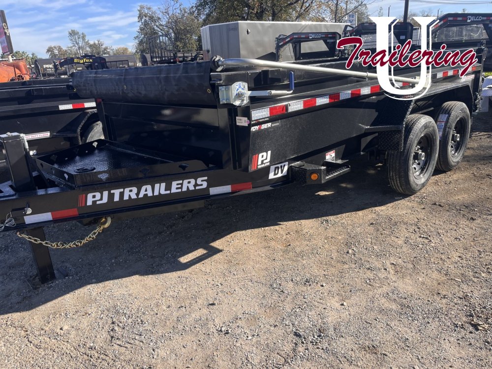 2026 PJ 7'x14' Low-Pro DV 14k Hydraulic Jack/ Auto Tarp
