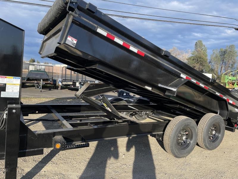 2023 PJ 7'x14' DL Gooseneck w/ Hydraulic Jacks 15680k