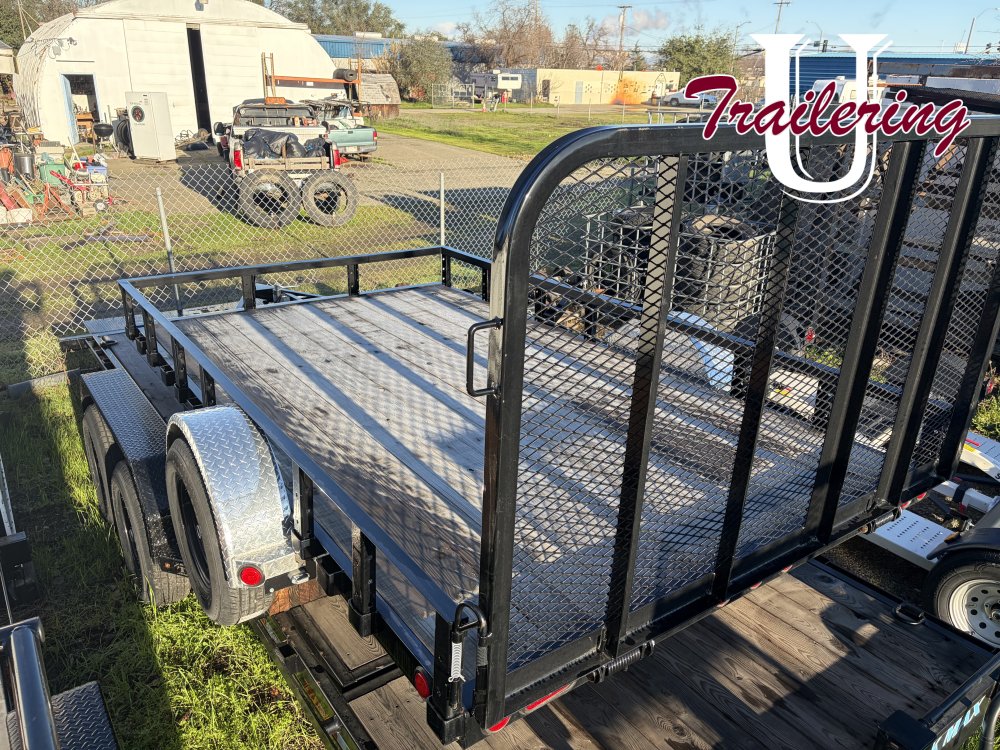 2026 PJ Trailers U8 Trailer 7x14 low rail 3500 gvwr