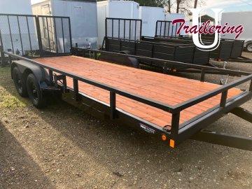 2025 Iron Eagle 7'x16' 7k Car Hauler built Low rail utility style with tip up ramp