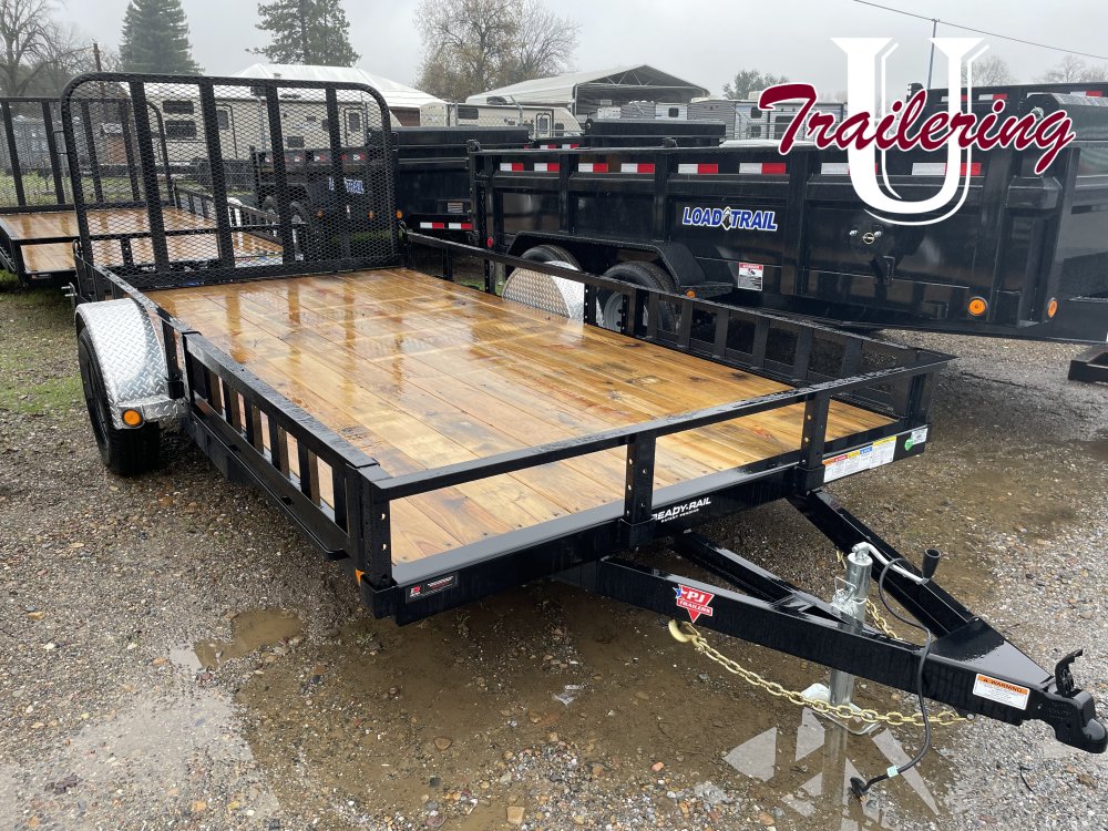 2026 PJ Trailers U8 Trailer 7x14 low rail 3500 gvwr