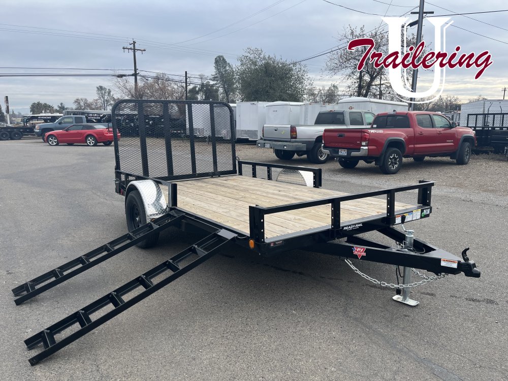2026 PJ Trailers U8 Trailer 7x14 low rail 3500 gvwr
