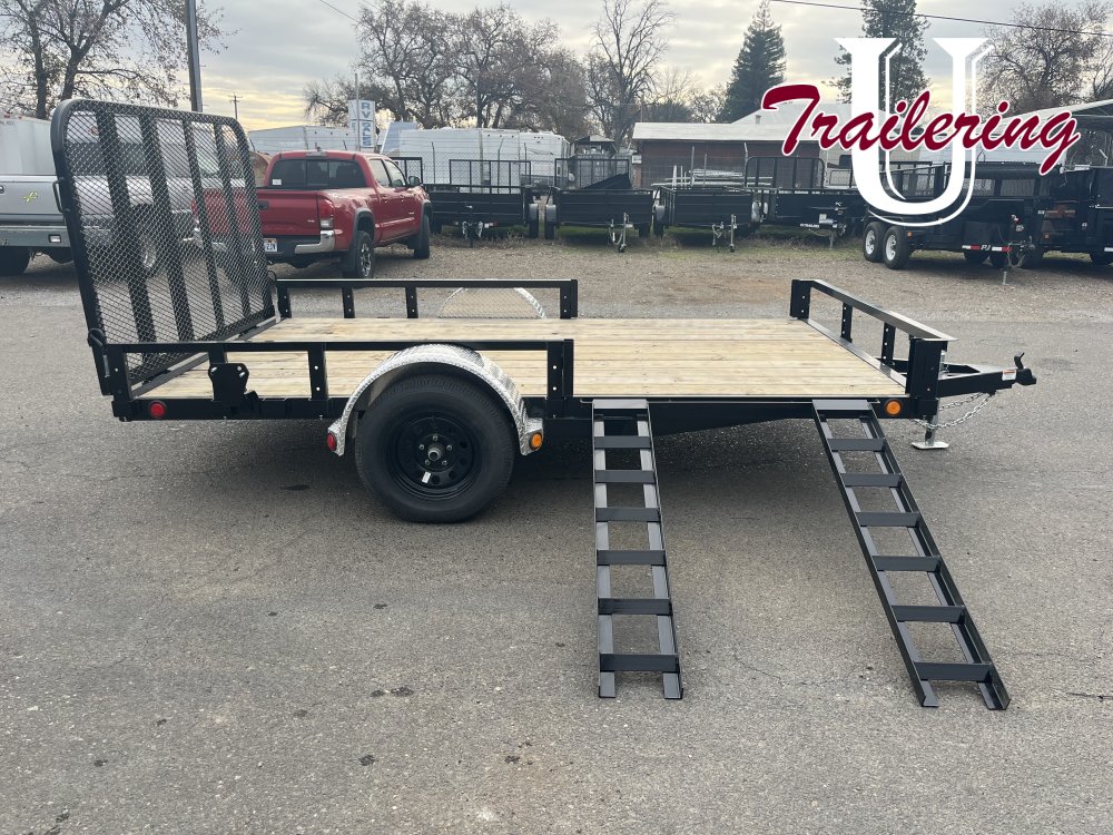 2026 PJ Trailers U8 Trailer 7x14 low rail 3500 gvwr