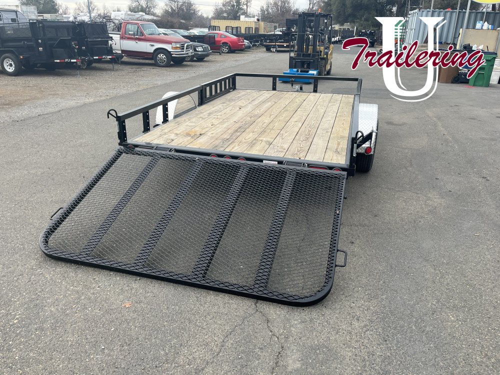 2026 PJ Trailers U8 Trailer 7x14 low rail 3500 gvwr