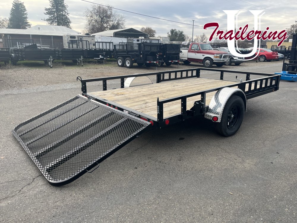 2026 PJ Trailers U8 Trailer 7x14 low rail 3500 gvwr