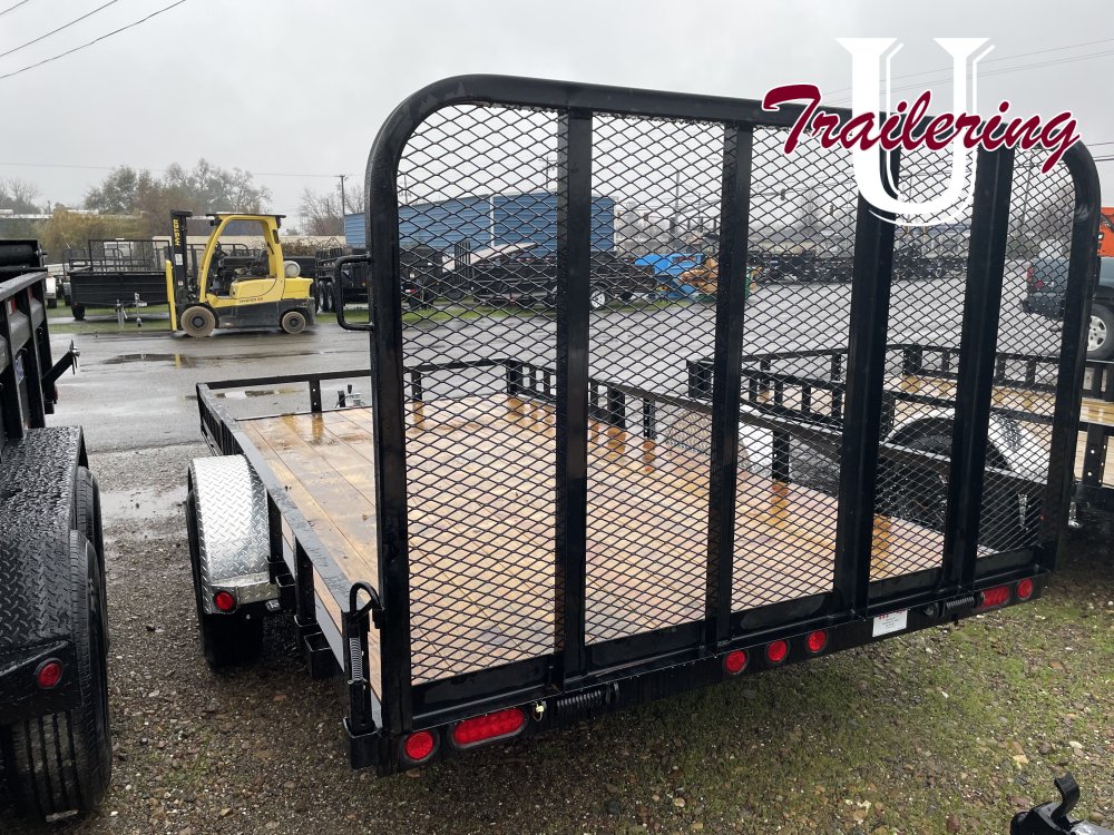 2026 PJ Trailers U8 Trailer 7x14 low rail 3500 gvwr