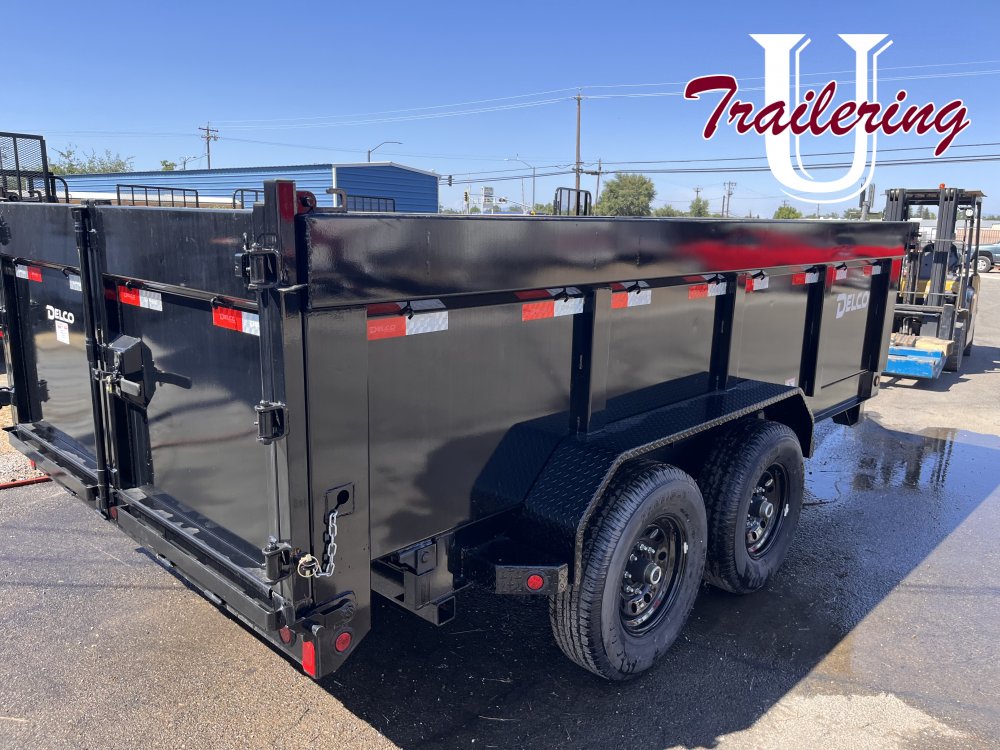 2025 Delco 7'x14' Bumper Pull with 3' Walls 14k 8 lug
