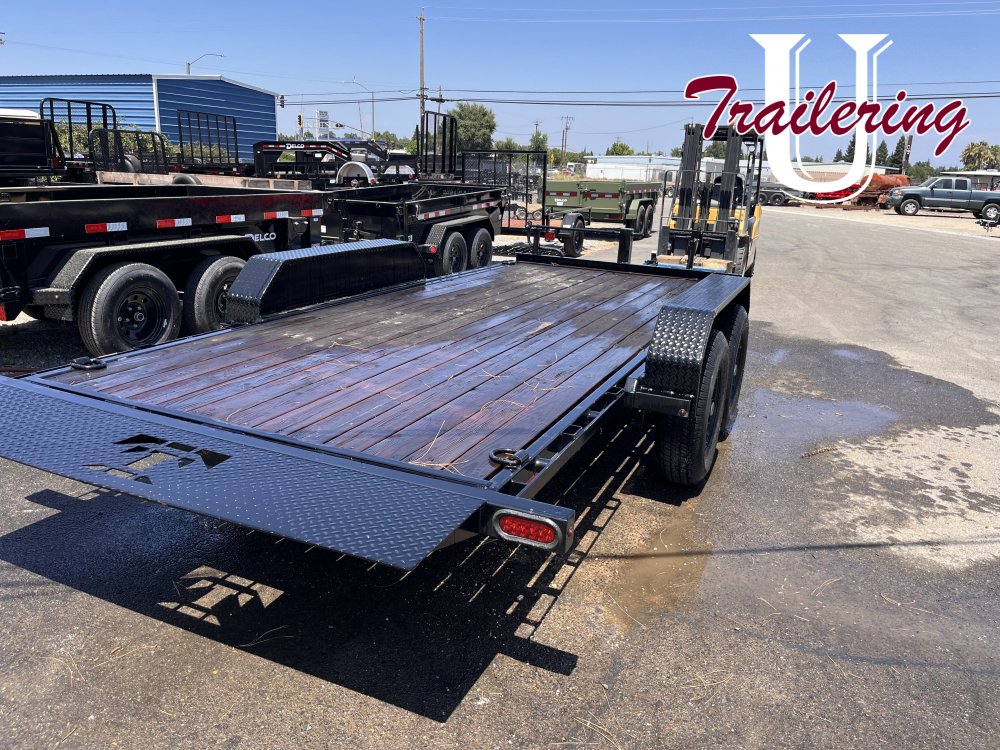 2024 Teton Trailer 7'x16' 14K Tilt Deck Equipment Trailer
