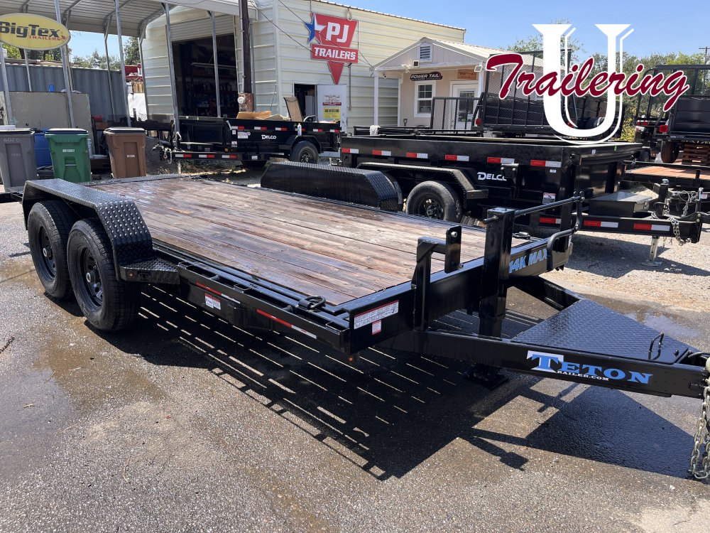 2024 Teton Trailer 7'x16' 14K Tilt Deck Equipment Trailer