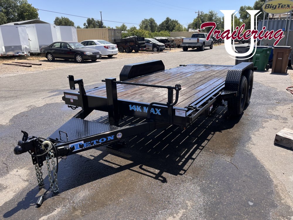 2024 Teton Trailer 7'x16' 14K Tilt Deck Equipment Trailer