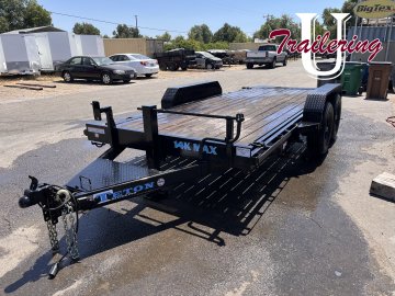 2024 Teton Trailer 7'x16' 14K Tilt Deck Equipment Trailer