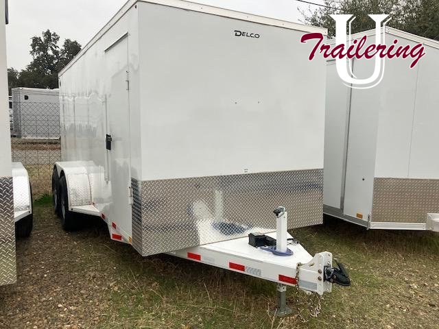 2026 Delco Trailers Bumper Pull Enclosed Cargo 7x12 9990 gvwr Cargo / Enclosed Trailer with a rear ramp