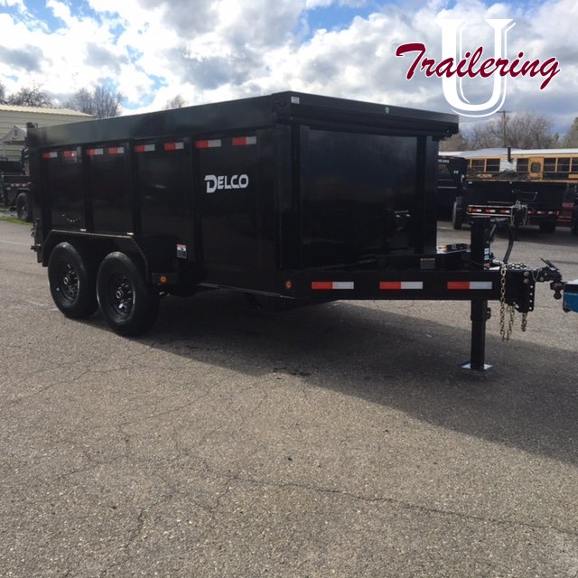 2025 Delco 7'x12' Bumper Pull 8 LUG 4' WALLS
