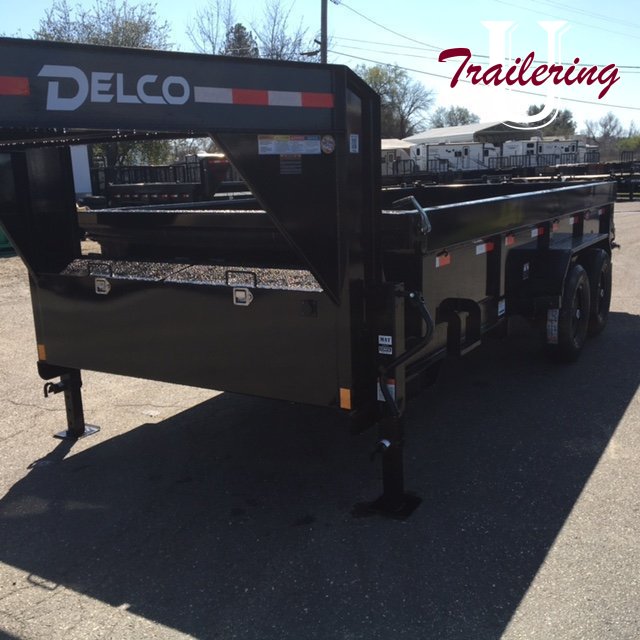 2026 Delco 7'x16' Gooseneck 14k 8 LUG