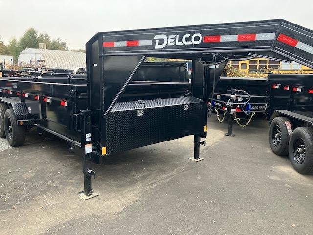 2025 Delco Trailers 14K Dump Gooseneck Equipment Trailer 8 lug