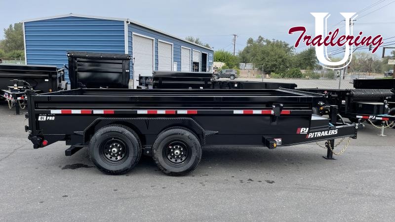 2026 PJ Trailers DL 16' full low pro, hyd jack, 14 ply tires