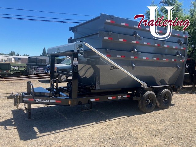 7.5x14 Delco Gray Roll Off Dump(3 Bins)