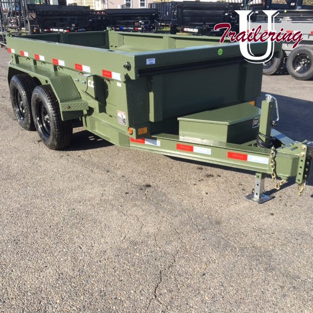 2026 Delco 5'x10' Bumper Pull 7k Army Green