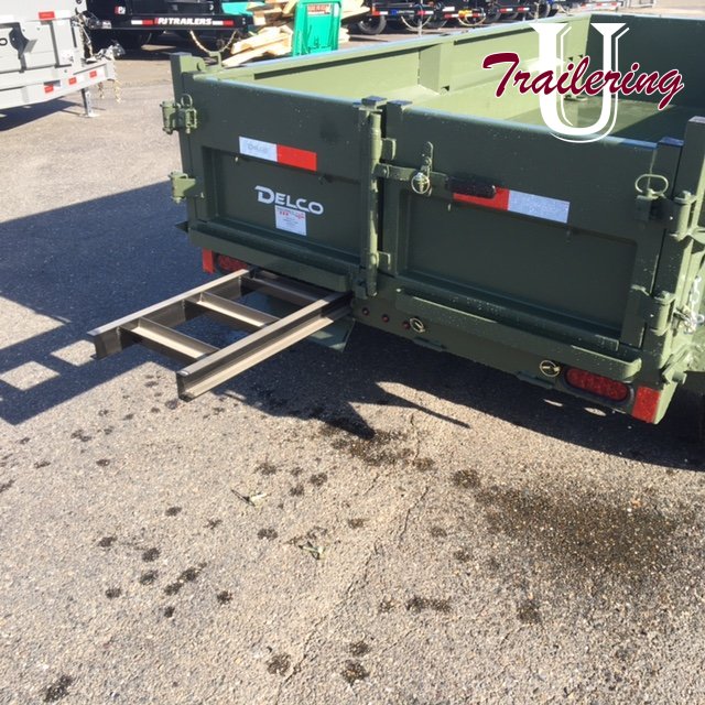 2026 Delco 5'x10' Bumper Pull 7k Army Green