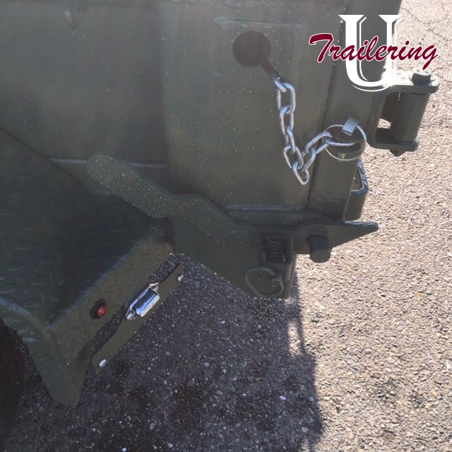 2026 Delco 5'x10' Bumper Pull 7k Army Green