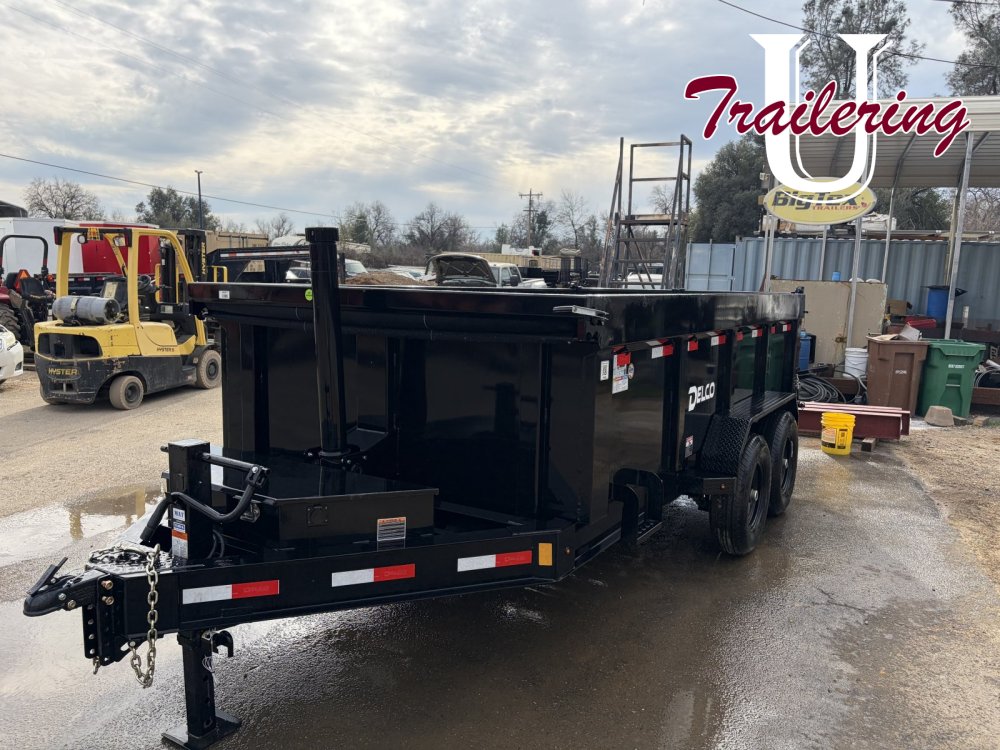 2026 Delco 7'x14' Telescoping Bumper Pull 8 LUG 3' WALLS